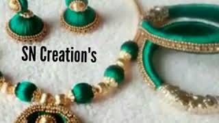 || Silk Thread Necklace & Jhumka || September 20, 2018