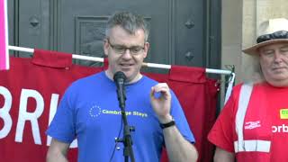 Paul Browne of Cambridge Stays: speech to Defend Our Democracy, Cambridge. 31 Aug 2019.