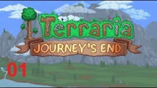 Terraria : Journey's End | Episode 1 - Is that a bunny or a slime?