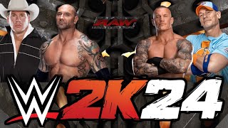 Batista & JBL vs Randy Orton & John Cena (WWE 2K24)