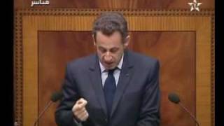 Mr Nicolas Sarkozy au Parlement Marocain a Rabat :Le Maroc est une grande Nation