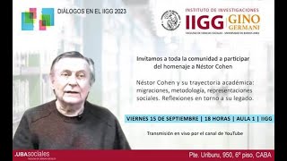 #DialogosIIGG2023 | Homenaje a Néstor Cohen