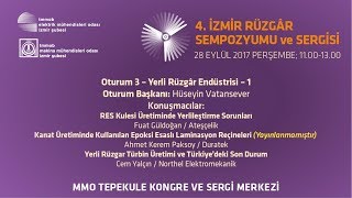 4. İzmir Rüzgâr Sempozyumu - 3. Oturum