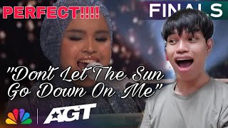 Putri Ariani's Performance on AGT Finals "Don't Let The Sun Go Down On Me" | REACTION