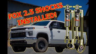 Fox 2.5 Performance Elite Shocks for Chevy Silverado HD