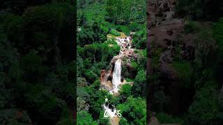 මානාවෙල ඇල්ල♥️#shortsviral #viralshort #travel #drone #video #minivlog #nature #waterfall #srilanka