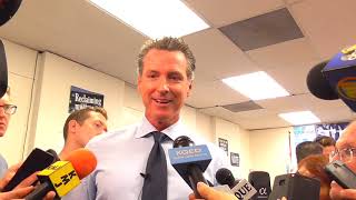 Governor of California Gavin Newsom asked about the cost of illegal immigration