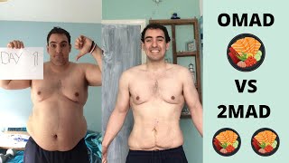 One meal a day vs 2 meals a day for weight loss + Before and after pictures | OMAD VS 2MAD OMAD Diet