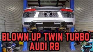 I Got Scammed! Tearing Down My Sheepey Twin Turbo R8, What Blew Up? Tons Of Broken Parts!