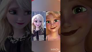 Elsa vs Repunzal Frozen vs   Longhairs #challanges #vs #disneyland #disneyprincess #disney #viral