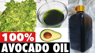 Make 100% Pure AVOCADO Oil for GLOWING Skin & Fast Hair Growth