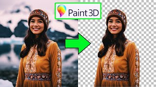 Cómo QUITAR EL FONDO de una Imagen en Paint 3D