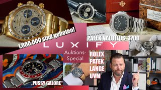 Rolex 6270 Über-Daytona, Patek Nautilus 3700 FullSet,  Pussy Galore GMT - Luxify Auktions-Special