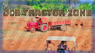 Jcb ki khudayi|| Mountain work || Mahindra tractor 275 di Red||Awesome views||#jcb #jcbvideo