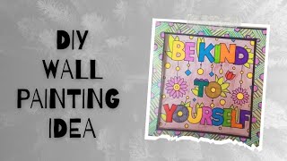 Paint with me /DIY  Easy wall painting idea for begginers #doodle #art #diy #wallpainting