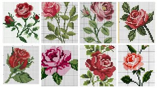 Gorgeous cross stitch patterns /countable embroidery #charsutikarhai/latest dosuti design ideas2024