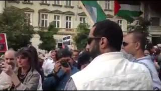 Propalestinská demonstrace v Praze (14-07-2014) - část I