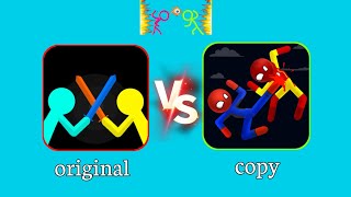 SUPREME DUELIST STICKMAN 🇷🇺 😈 ORIGINAL VS COPY 🇻🇳 #stickman #gaming #animation #shorts