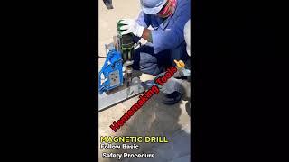 Drill Machine safety! Magnetic Drill! Portable Drill! Drilling Machine Guideline basic #short