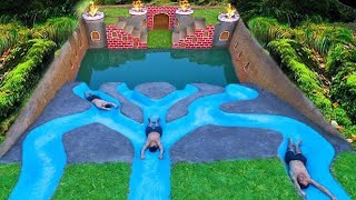 How To Build Underground Water Maze Crocodile To The Secret Underground House And Swimming Pool