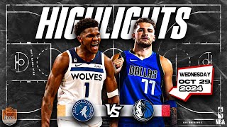 Dallas Mavericks vs Minnesota Timberwolves QRT 1 Highlights - October 29, 2024 | 2024-25 NBA Season