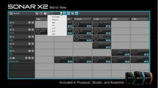 SONAR X2 - Nouveautés - Matrice