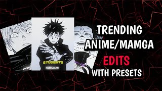 Trending Manga/Anime Edit | Alight Motion (xml, link and qr)