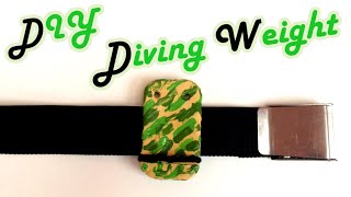 Tutorial - DIY - Melt your own Diving Weight - Quick release Camouflage