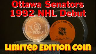 Ottawa Senators 1992 NHL Debut Coin