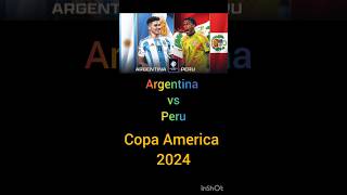 Argentina vs Peru. Copa America 2024. #footballshorts #football #argentina #peru #copaamerica2024