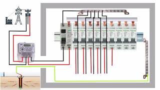 single phase mcb distribution db box connection diagram