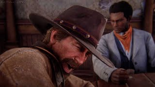 RED DEAD REDEMPTION 2 - Arthur e Lenny bebendo todas no Bar!