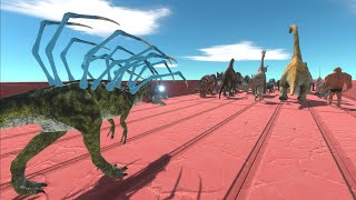 Trying to escape from ALIEN CRYOLOPHOSAURUS - Animal Revolt Battle Simulator ARBS