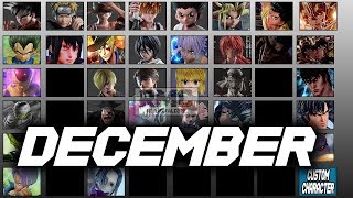 JUMP FORCE: CHARACTER ROSTER FOR DECEMBER