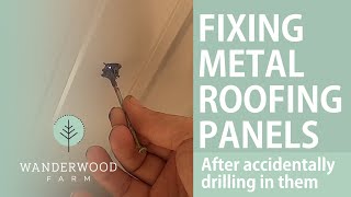 Can EPOXY fix the holes in our roof metal? (039)