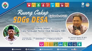 Sharing Session : Cara Pembuatan Nomor Induk Berusaha (NIB) | Ruang Cakap SDGs Desa #403