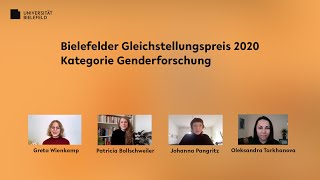 Gleichstellungspreis 2020 - Universität Bielefeld