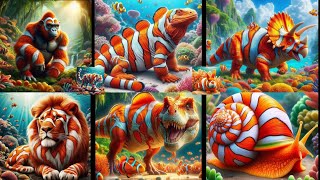 Amazing Animal Fusion Hybrid: Clownfish Hybrid with Other Animal Species!