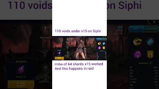 Imba of 64 shards x15 worked And this happens in RAID #SHORTS MRXSB  RAID:Shadow Legends