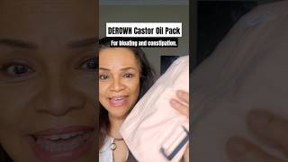 So thankful for my Derown castor oil pack! #youtubeshorts #castoroil #bloating #constipation #derown