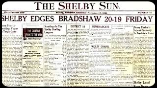 Vintage 1950's 8-man Nebraska High School Football: Shelby at Bradshaw 1956