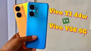 Vivo T1 44w Vs Vivo Y56 5G Review , Details Comparison , Camera Test & Many More