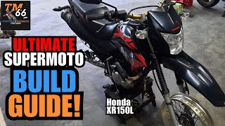 HONDA XR150L - Turning this humble dualsport into a SUPERMOTO!! Tires, rims & spokes