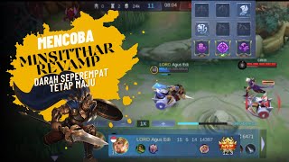 mencoba minsitthar revamp plus build dan emblem | Mobile legends