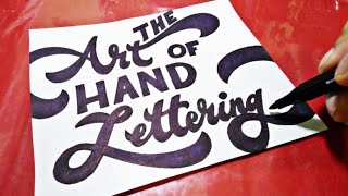 The Art of Hand Lettering | Lettering Design #03