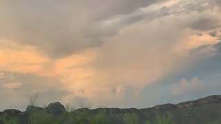 Storm clouds over Saguaro National Park