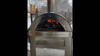 Wood Splitters in use making Pizza in outdoor oven!