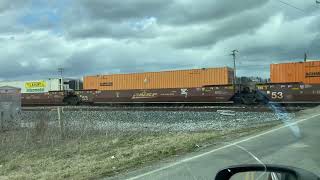 CSX Intermodal Train in Seville, Ohio | Railfanning