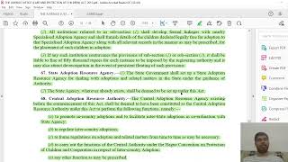 THE JUVENILE JUSTICE (CARE AND PROTECTION OF CHILDREN ACT 2015, Chapter 8 from Section 64