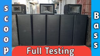 FULL DJ SET SOUND TEST END  REVIEW ||15 inch SPEAKER  6 SCOOP BASS Full Testing || Hi bass setup